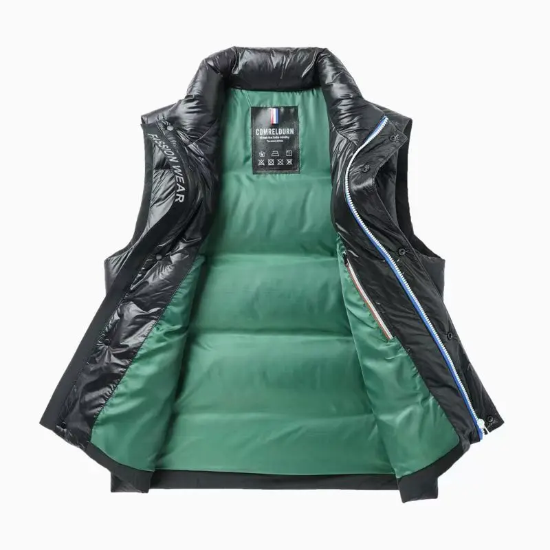 Пуховик YEAE Мужской без рукавов роскошная Легкая стеганая куртка дизайнерская