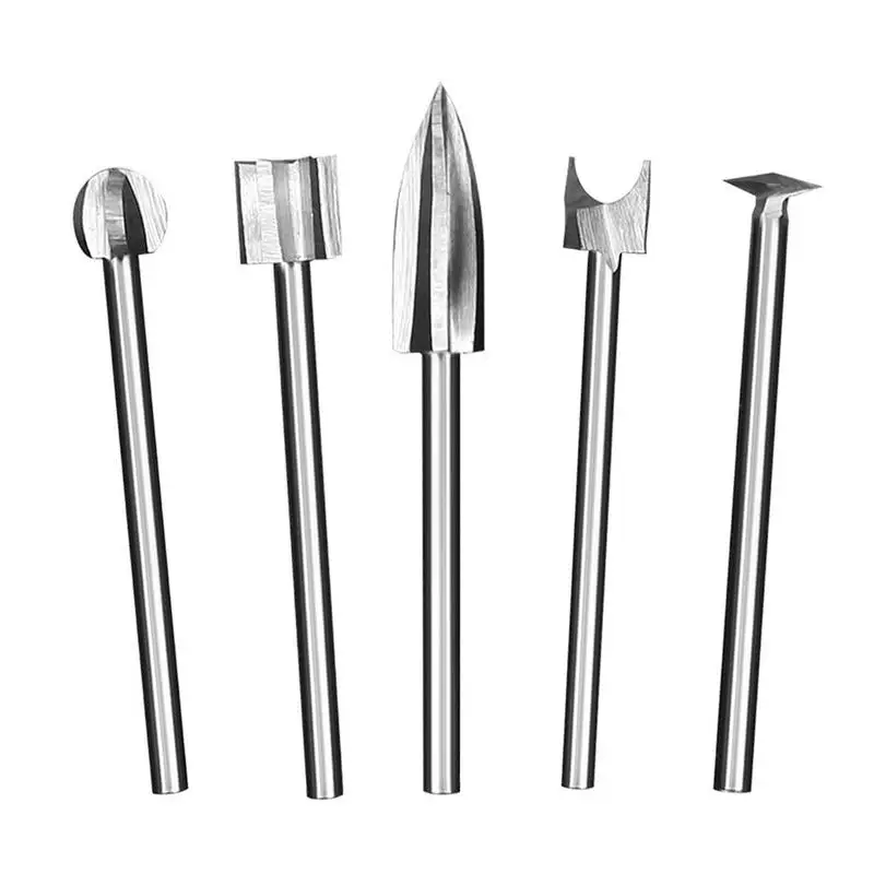 

Wood Carving Cutter 5 Pcs Wood Carving Tools Set Wood Whittling Kit For Beginners And Professionals DIY Woodworking Drill