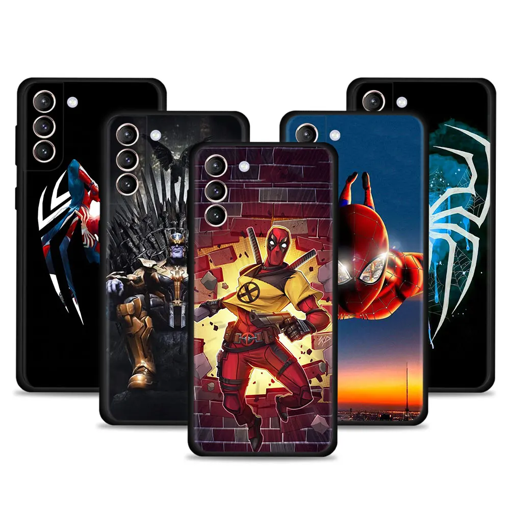 

Marvel Man Deadpool Spider Man Case For Samsung Galaxy S22 S21 S20 Ultra FE S22 S21 S20 S10 S9 S8 Plus Note 20Ultra 10Plus Cover