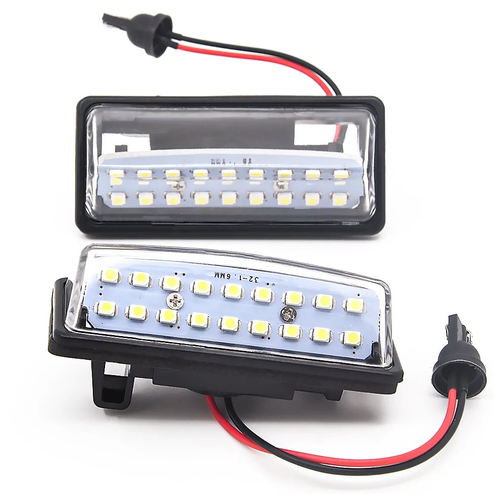 

LED License Number Plate Lamp Fit for Nissan TEANA J31 J32 Maxima Cefiro Altima Rogue Sentra 2x Error Free 18 3528 SMD Car Light