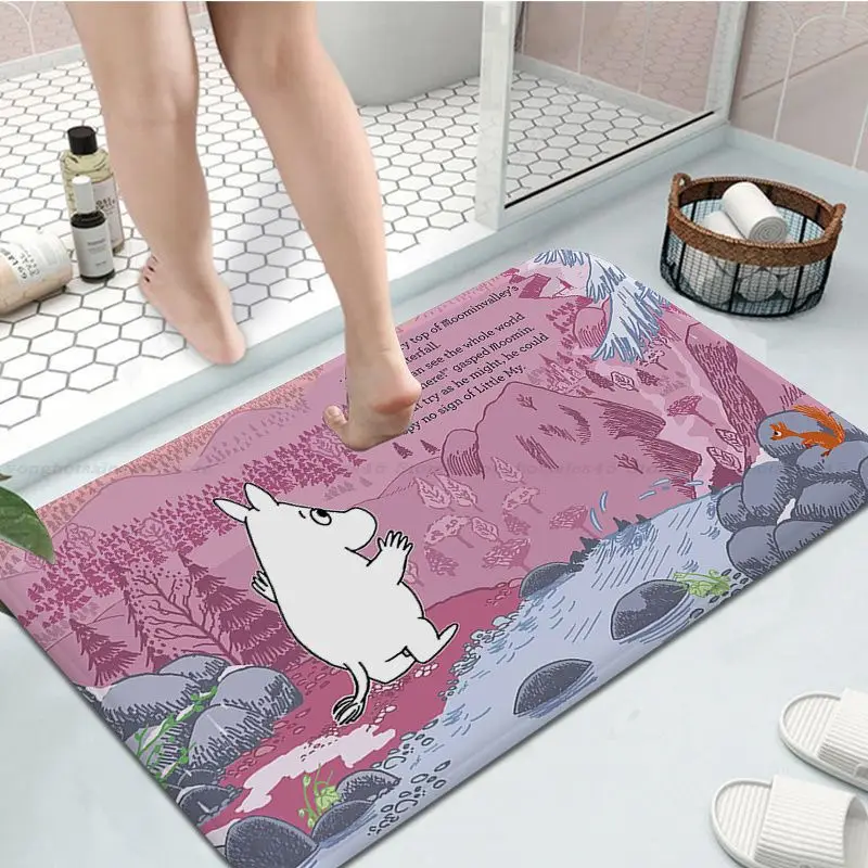 Дверной коврик BANDAI Moomin недорогой Противоскользящий современный гостиной