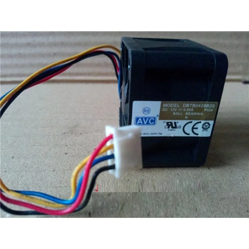 Новый вентилятор ЦП для AVC DBTB0428B2S, 12 В, 4028 А, 4 см, дюйма, 4-проводной, ШИМ, с контролем температуры, охлаждающий вентилятор 40*40*28 мм