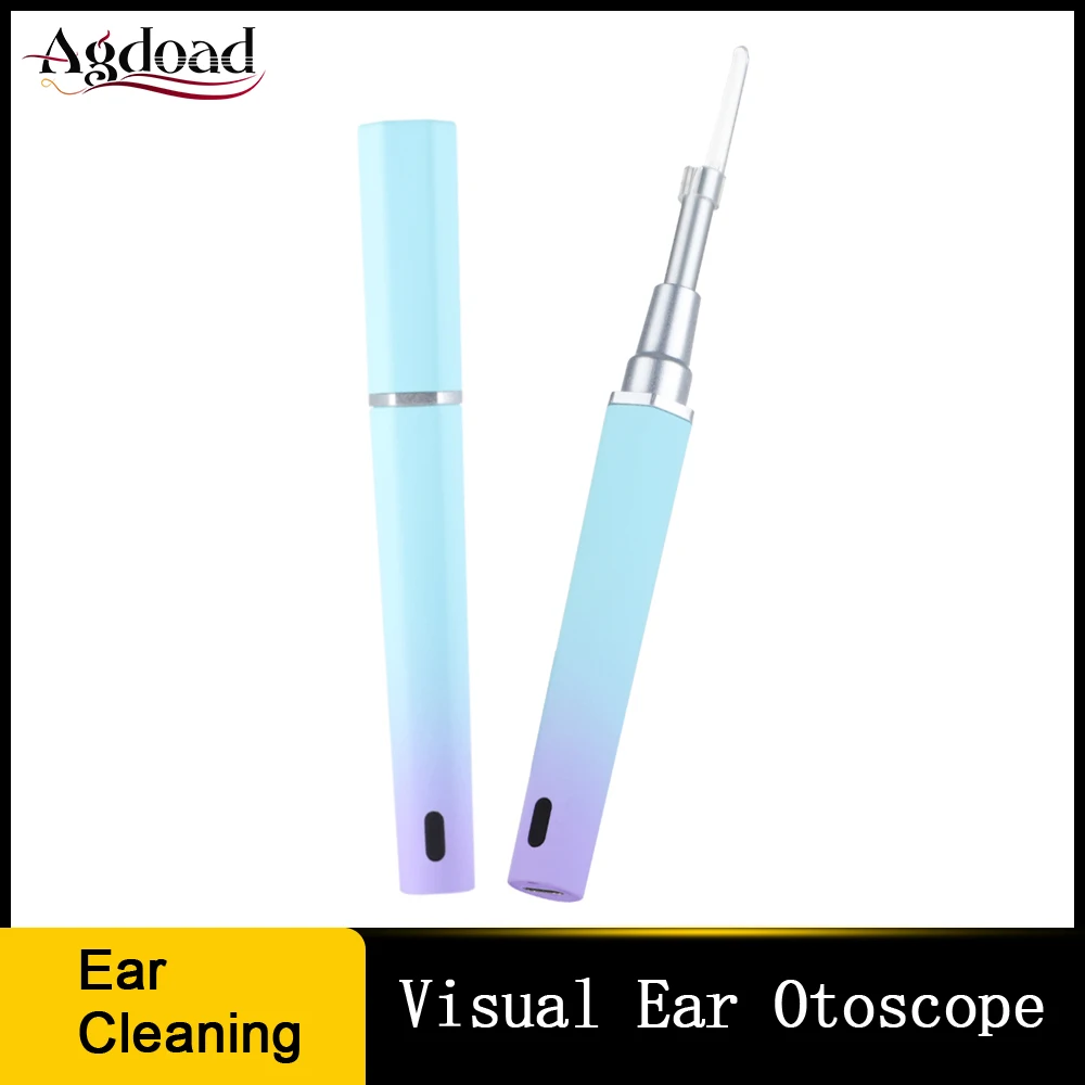 

5.5mm Visible Ear Endoscope Earwax Cleaning Wireless Smart Ear Otoscope Electric Ear Scoop Light Earpick with Camera Android iOS