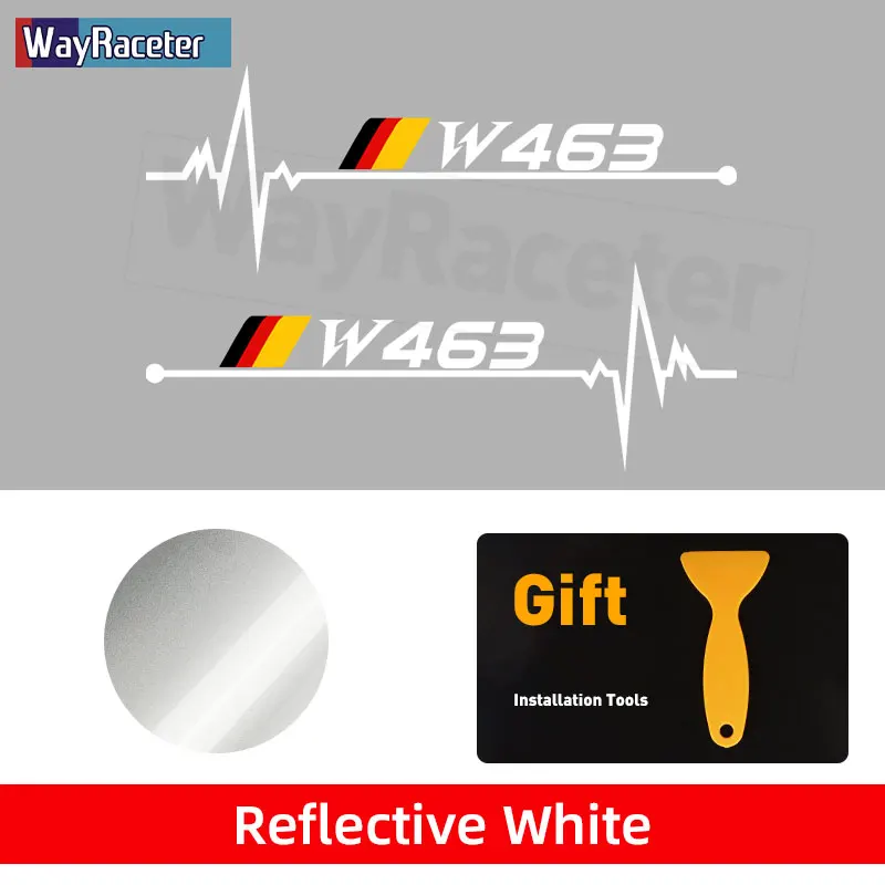

Светоотражающая виниловая наклейка, наклейки на окна с немецким флагом для Mercedes Benz G класса W463 G63 G55 G500 W462 W461 W464 W460, 2 шт.