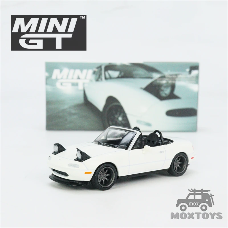

Мини GT 1:64 Mazda Miata MX-5 (NA) настроенная версия классическая белая литая модель автомобиля