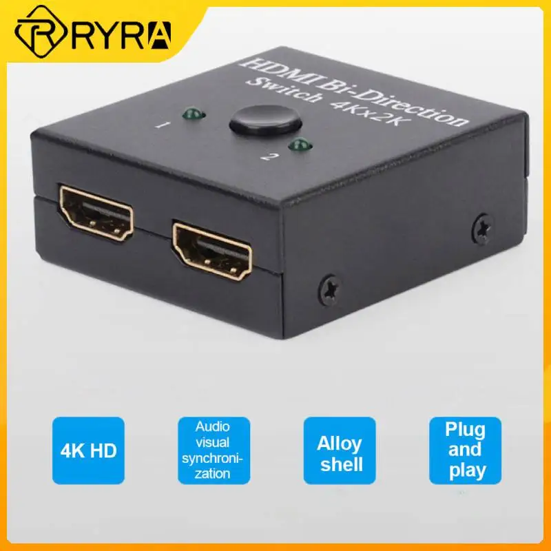 

Сплиттер RYRA-совместимый с 4K переключателем KVM двунаправленный 1x 2/2x1-переключатель совместимый с 2 в 1 выход для/3 переключателя ТВ-приставки