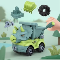 car toy dinosaurs transport car dinosaur engineering truck can be assembled and disassembled toys gifts for kids