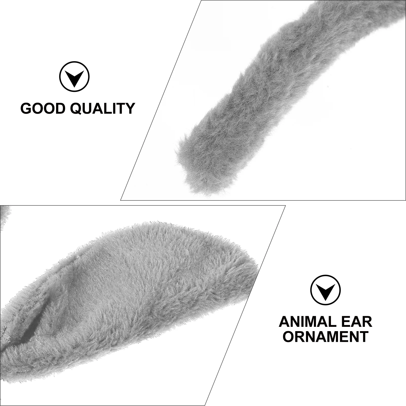 Повязка на голову с ушками животных коричневые гибкие собачьи уши муфты костюм