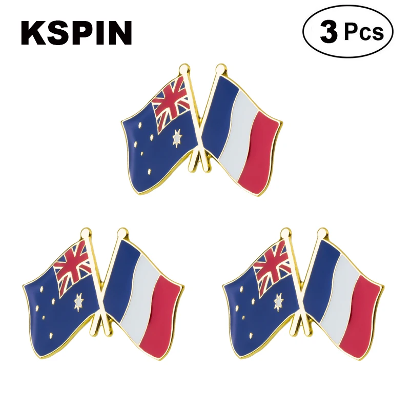 

Australia France Frendship Lapel Pin Brooches Pins Flag badge Brooch Badges