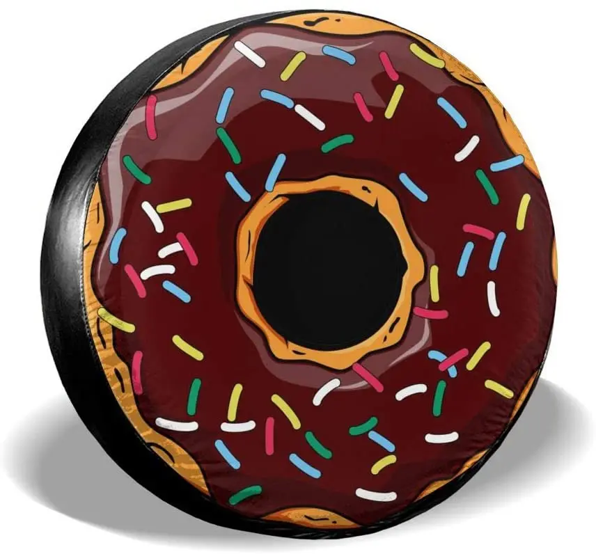 

Запасная крышка для шин Foruidea с пончиком, водонепроницаемая Пыленепроницаемая Крышка для шин с УФ-защитой, подходит для Jeep, трейлера, RV, SUV и м...