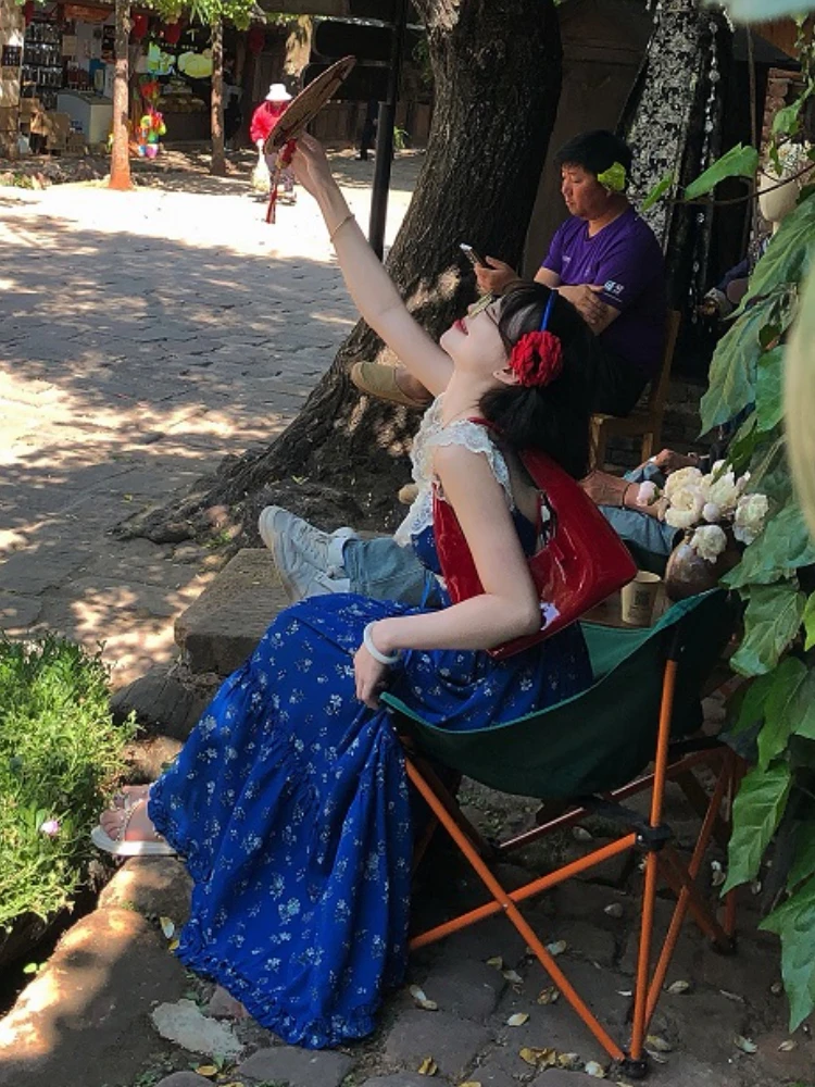 Женское винтажное платье средней длины элегантное кружевное с открытой спиной и