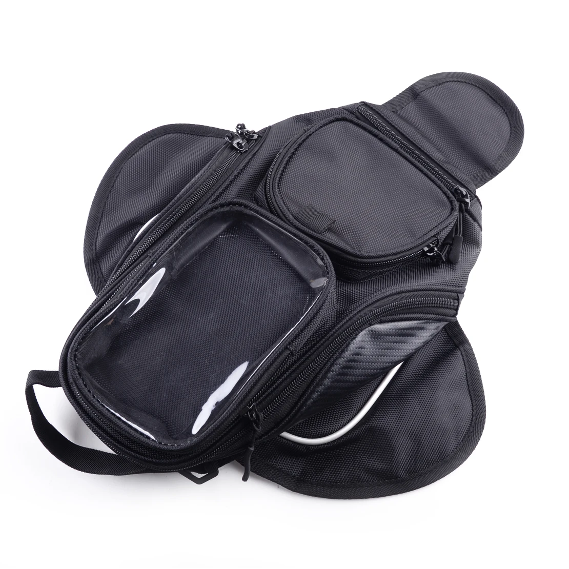 

Black Magnetic Motorbike Saddle Big Screen Oil Fuel Tank Phone Luggage Bag Waterproof Fit for Universal Motorcycles