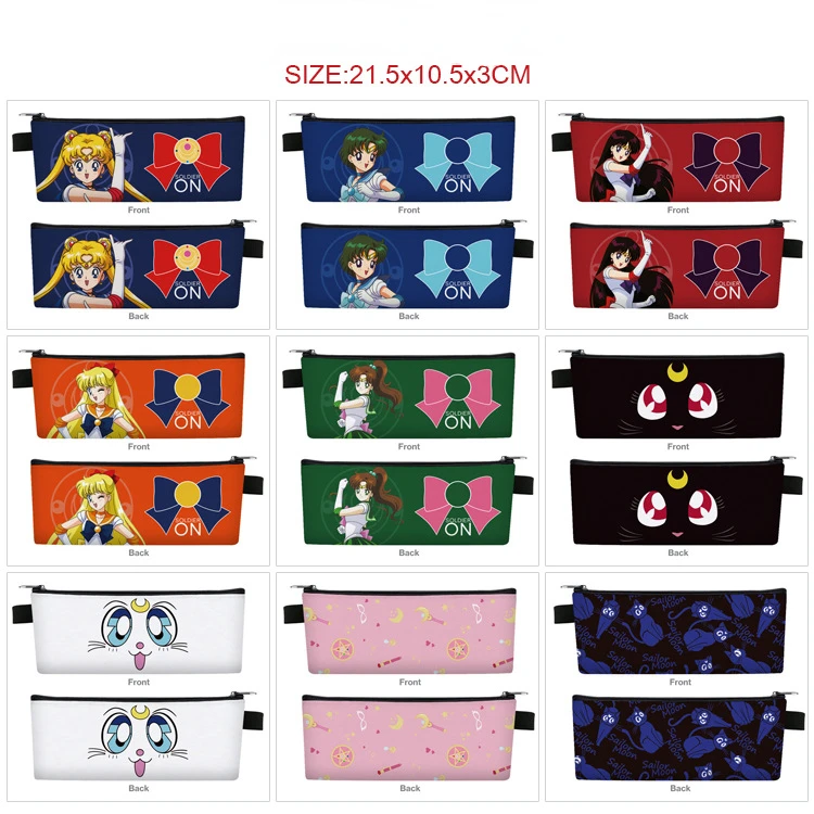 

Mizuno Ami Kawaii пенал аниме пеналы Канцтовары для студентов двойной подарок Кино Макото Хино Рей