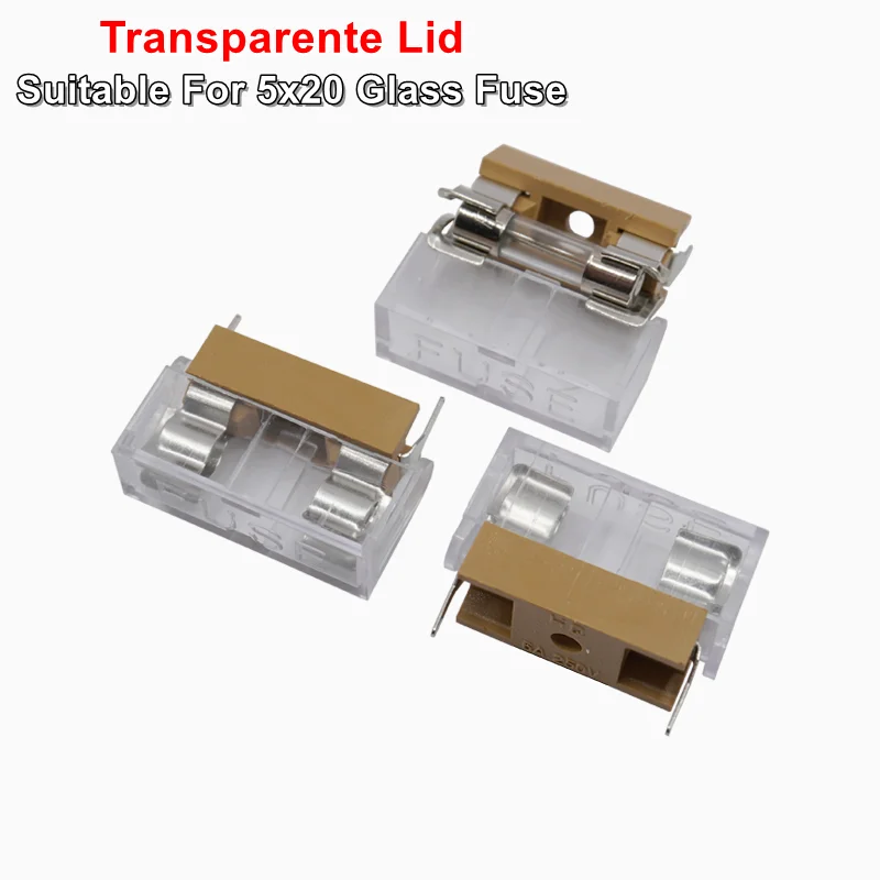 

10 шт BLX-A 5*20 мм Стеклянный предохранитель розетки BF-013 Прозрачные предохранительные розетки 1A 2A 3A 4A 6A 7A 8A 10A 15A 5x20MM Предохранитель
