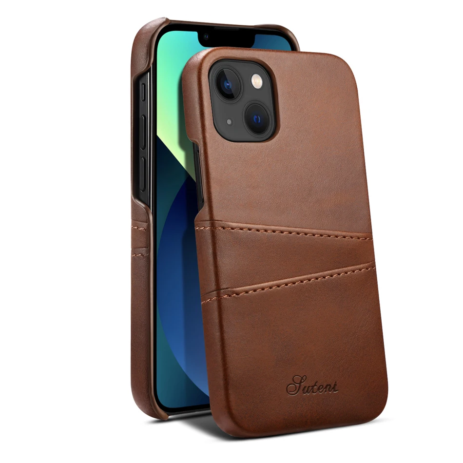 

for iphone 13 12 11 Pro Max Mini X Xs Xr Phone Case PU Leather with Card Slot Pocket Shockproof Back Cover Fashion Luxury