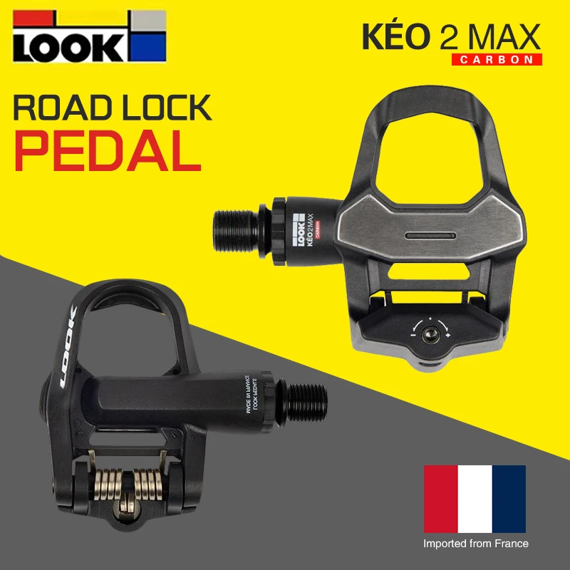 

French Original LOOK Pedal Road Bike KEO 2MAX Blade CARBON Super Light Carbon Fiber Self Pedals bicycle Locking With Lock Plate