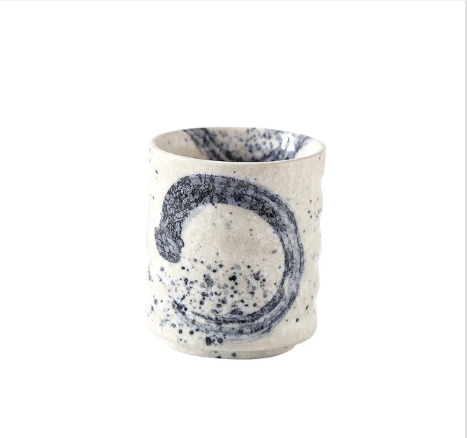 

elegant unique Platycodon grandiflorum Japanese cup water coarse pottery Kung Fu cups ceramic coffee cup mug teacup