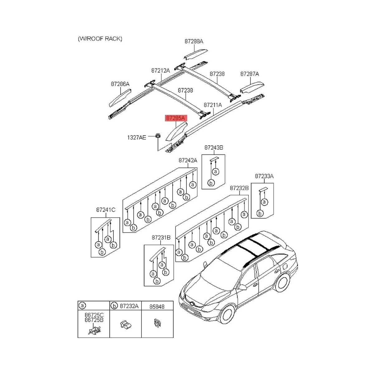 Автомобильные детали 872513J000 872523J000 872613J000 872623J000 черная крышка багажника для Veracruz IX55