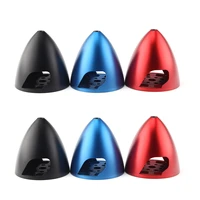 1pcs 2 blades 3 5 inch 89mm anodized cnc aluminum drilled rc red blue black spinner cone for dleevo engine airplane