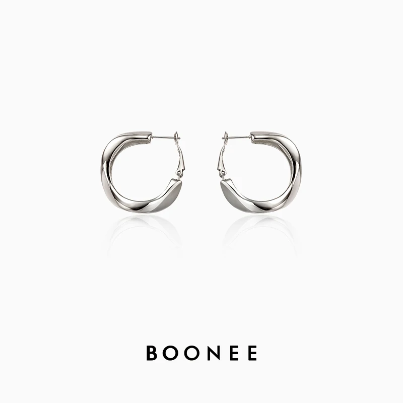 

Европейские и американские модные Ретро Геометрические серьги, простые металлические серьги с холодным пейзажем для женщин