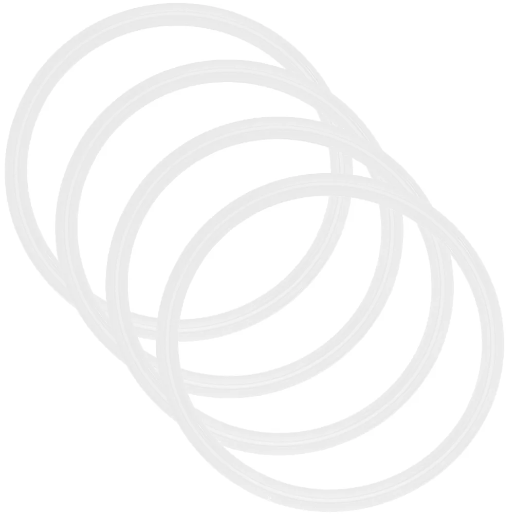 

4 Pcs Silicone Sealing Ring Plastic Bottle Caps Rings Elastic Container Supplies