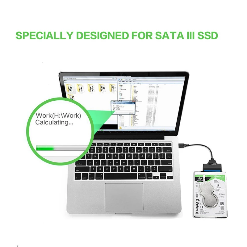 

Кабель передачи данных с разъемами типа c и Sata на Usb 3,1