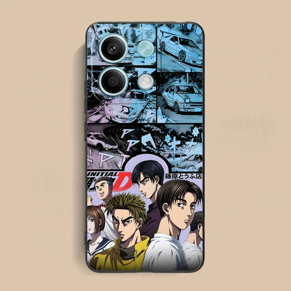 Чехол для телефона Initial D Takumi Xiaomi Redmi Note 13 12 11 10 9 8 7 6 S A Pro Lite Plus 5G черный чехол