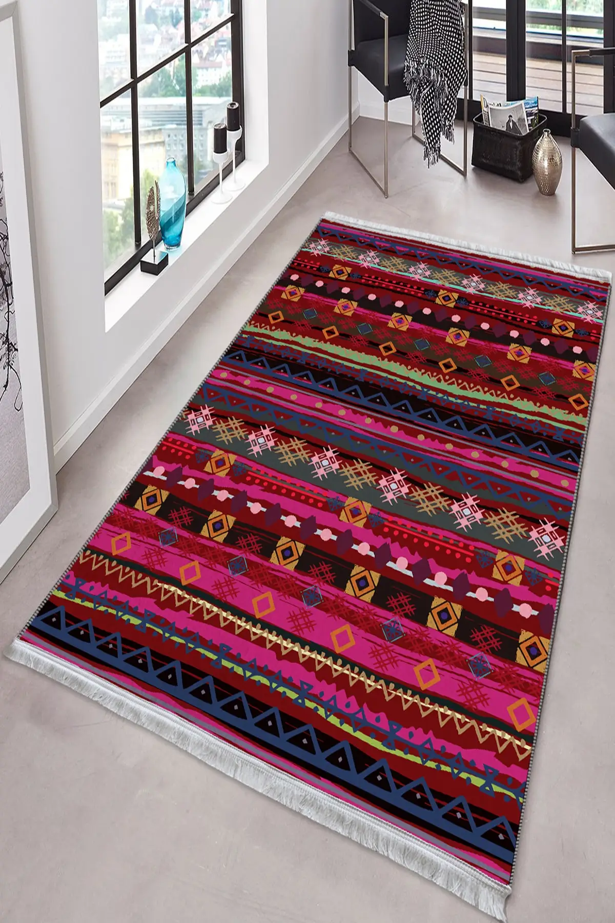 

Хлопковый нескользящий ковер высокого качества, богемный ковер ручной работы, карнавальные коврики Дублина