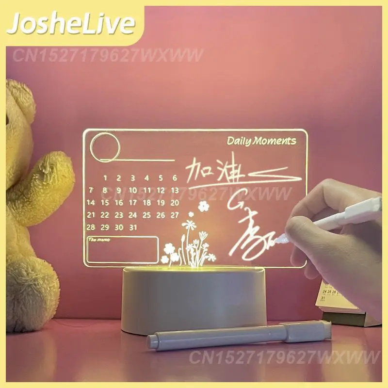 

Энергосберегающий светящийся календарь, добавляет атмосферу, гладкое покрытие поверхности, светящаяся доска, легко записывать и протирать