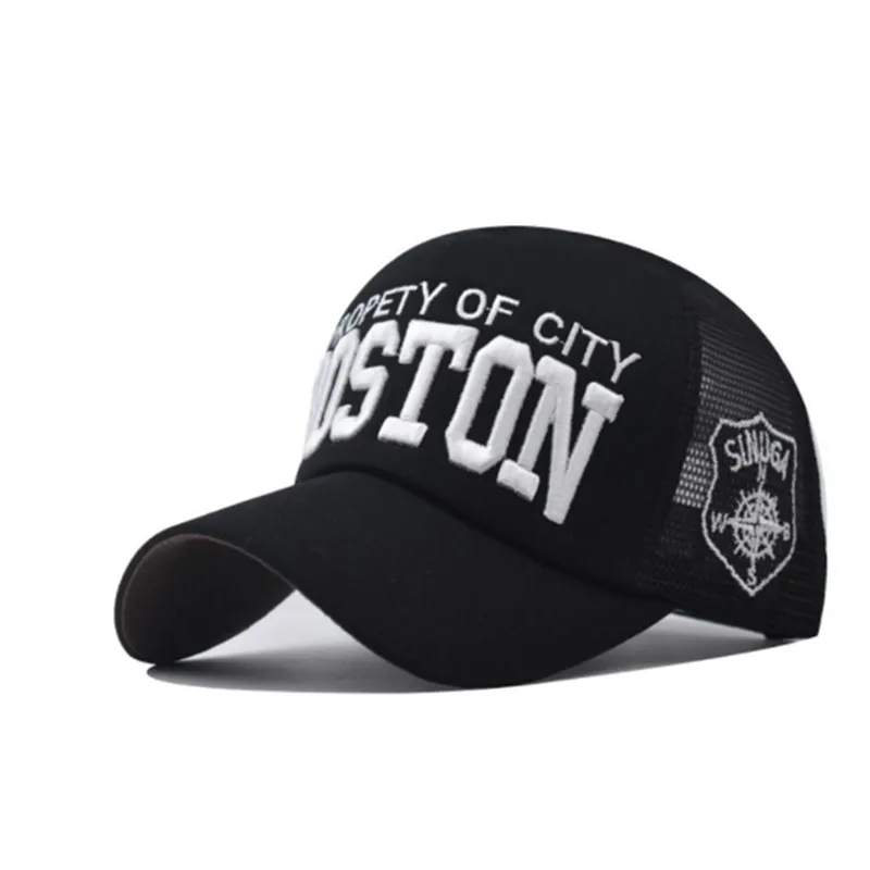 

Boston Embroidered Adjustable Breathable Cotton Men's Women's Baseball Dicer Shade Hip-hop Cool Fishing Dad Kart Hat