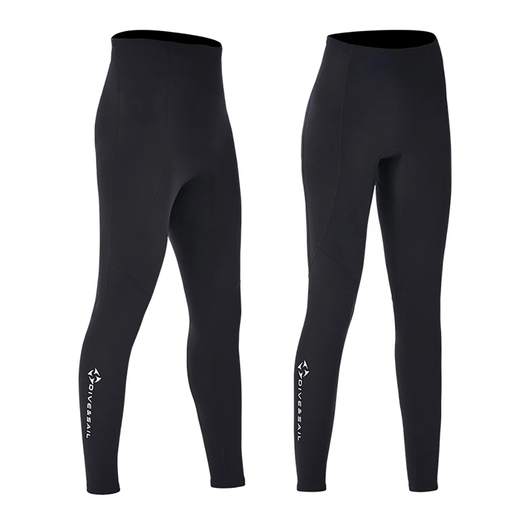 

DIVE SAIL 2MM Split Diving Pants Compression Diving Leggings for Diving Swimming Snorkeling Scuba Sailing Blck S