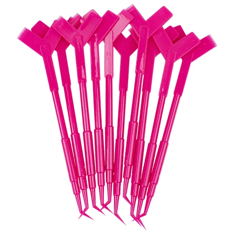 10 шт. многоразовый пластиковый инструмент для завивки ресниц наращивание ресниц y-образный гребень для подъема ресниц Керлинг-аппликатор кисти для макияжа