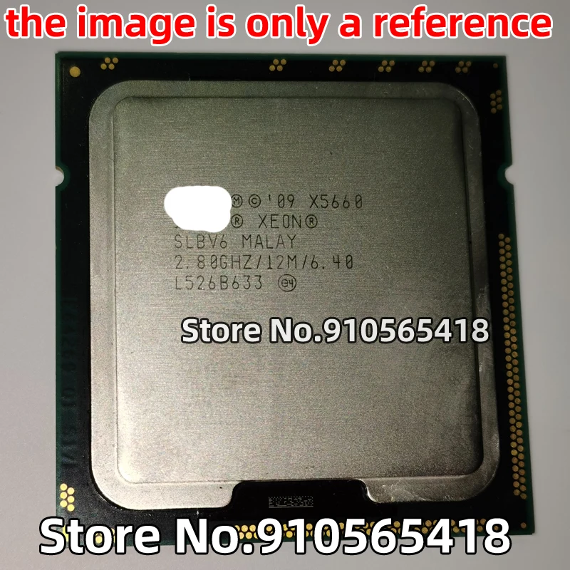5/3/2 шт. X5650 X5660 X5670 LGA1366 CPU-интегральная схема 6 нуклеин |