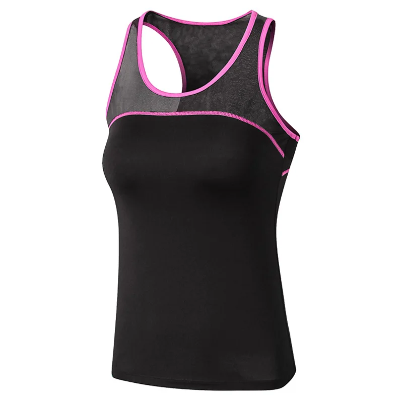 

Sexy Women's Mesh Sport Tank Tops for Gym Fitness Sleeveless T Shirt Yoga Vest Female Sportswear Running Workout Tight Clothes