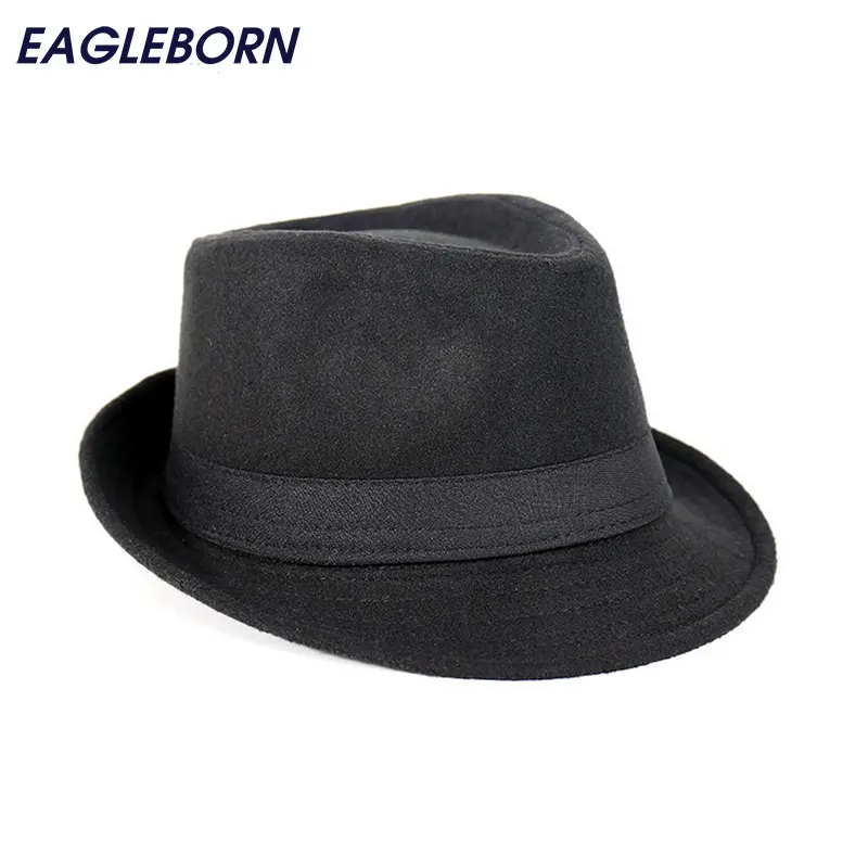 

New Free Shipping Wide Brim Men Fedora Hats Jazz Caps Flat Top Hat Gorras Casquette Brief Style Hat Chapeu Wedding Church Hats