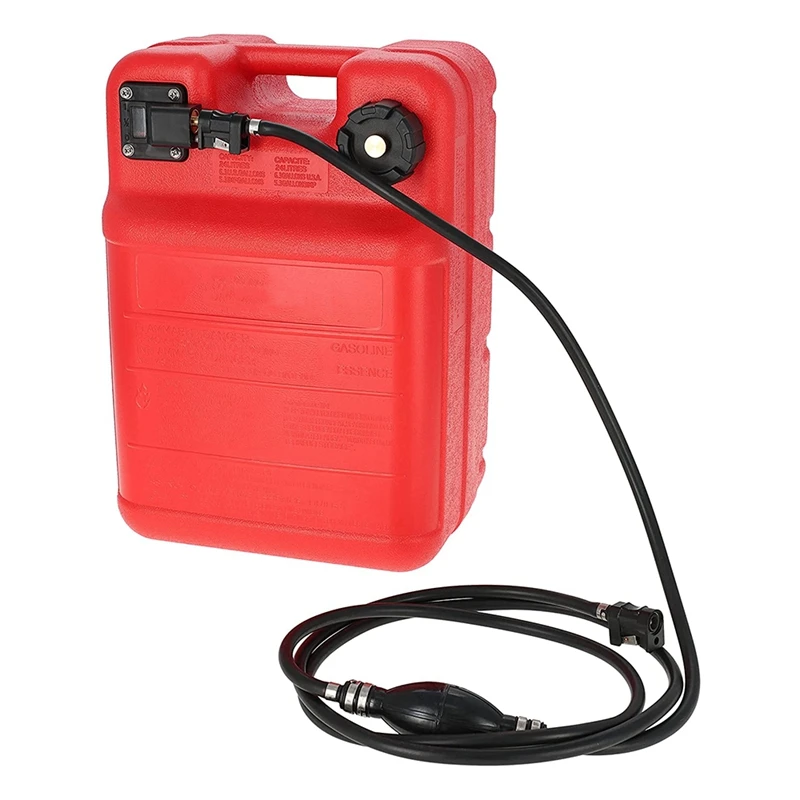 

Portable Boat Fuel Tank, 6Gal - 24L Boat Gas Tank, Outboard Marine Portable Fueling Tank Plastic Tank With Hose