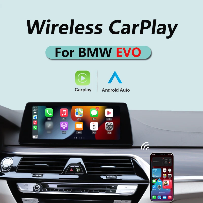 

For BMW EVO Carplay Wireless Apple CarPlay Android Auto Decoder Box F20 F22 F30 F31 G30 F25 F26 2017-2019 Multimedia Interface