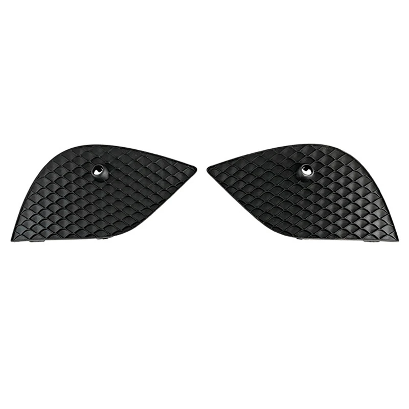 

2XCar Front Grille Grill Lower Bumper Fog Light Cover Trim Replacement for Benz C-Class W205 A2058856001/A2058859001