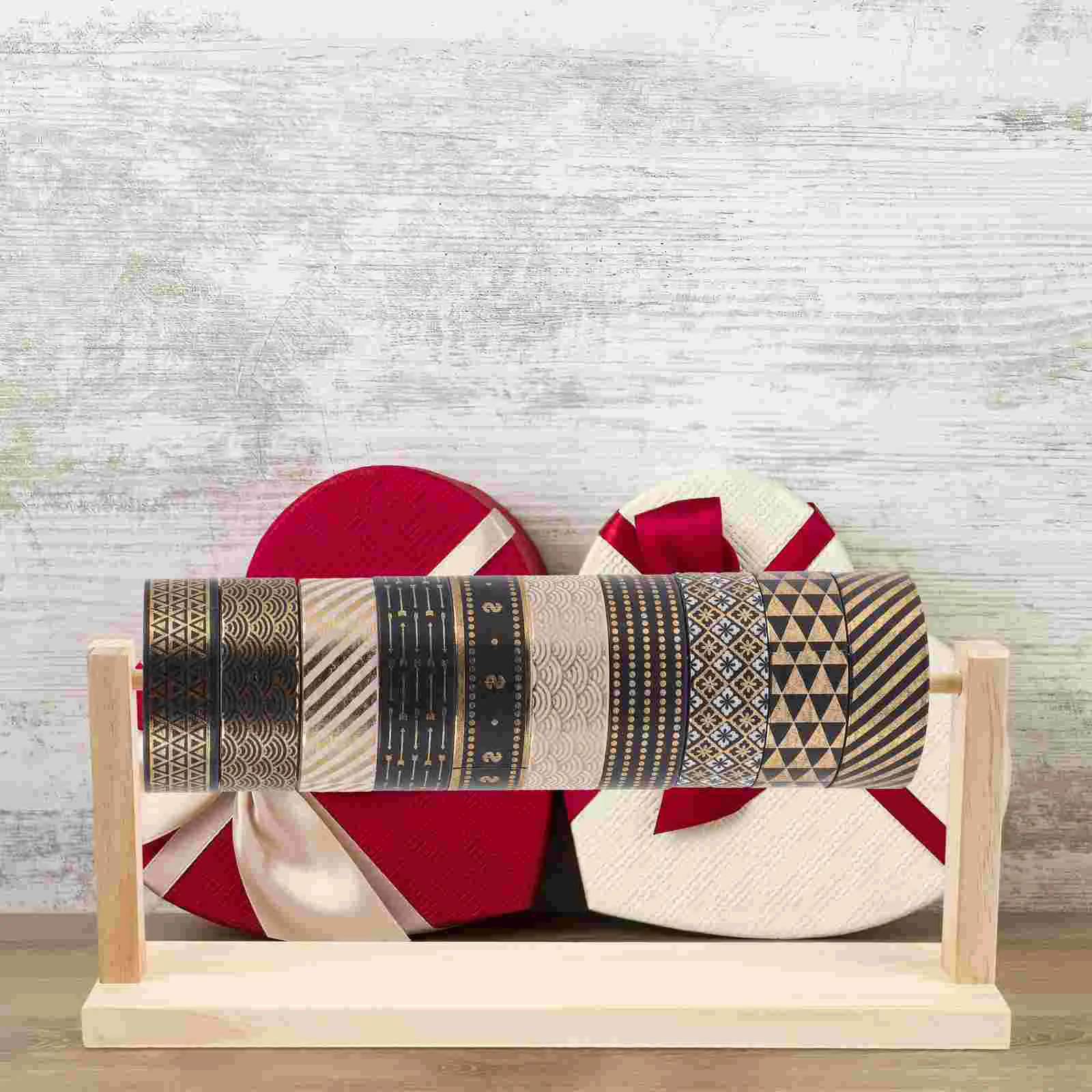 Стойка для ленты рукоделия стеллаж хранения катушка деревянный органайзер