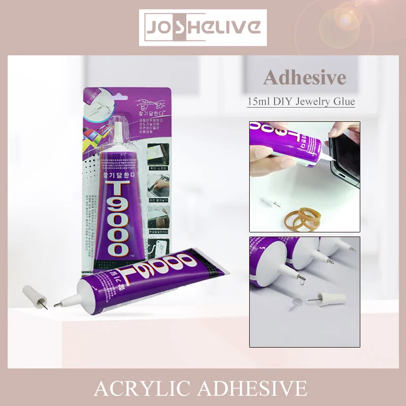 

Multi-Purpose Transparent Strong Glue Adhesive DIY Jewelry Rhinestone Screen Phone Case Glass Repair Acrylic T9000 Glue For Home