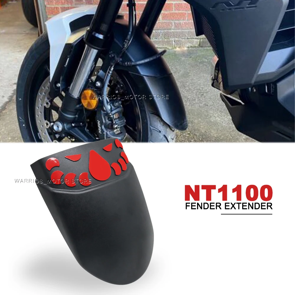 

Motorcycle Front Mudguard Fender Extender Extension For Honda NT 1100 NT1100 2022-
