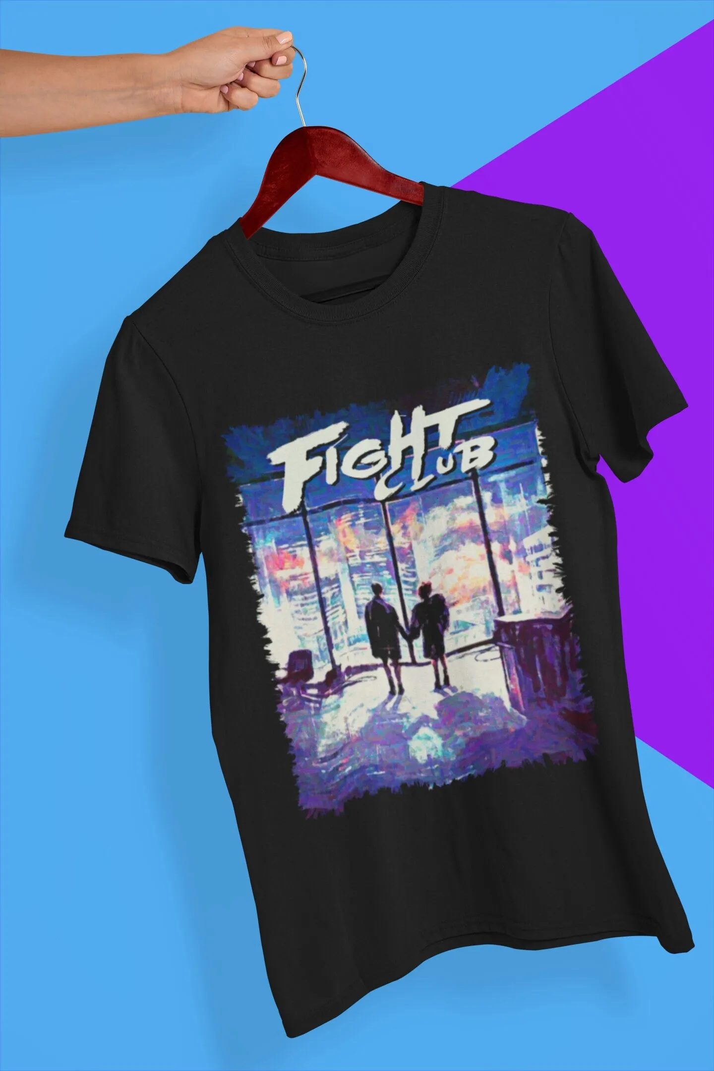 Футболка с изображением бойцовского клуба