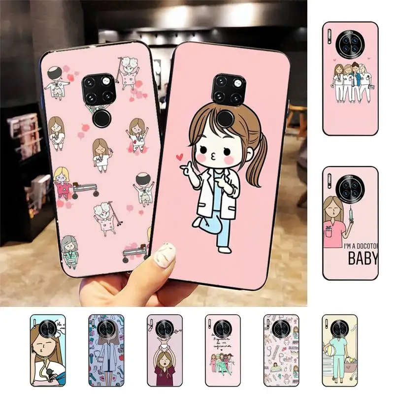 

Doctor Nurse Fun Phone Case for Huawei Mate 20 10 9 40 30 lite pro X Nova 2 3i 7se