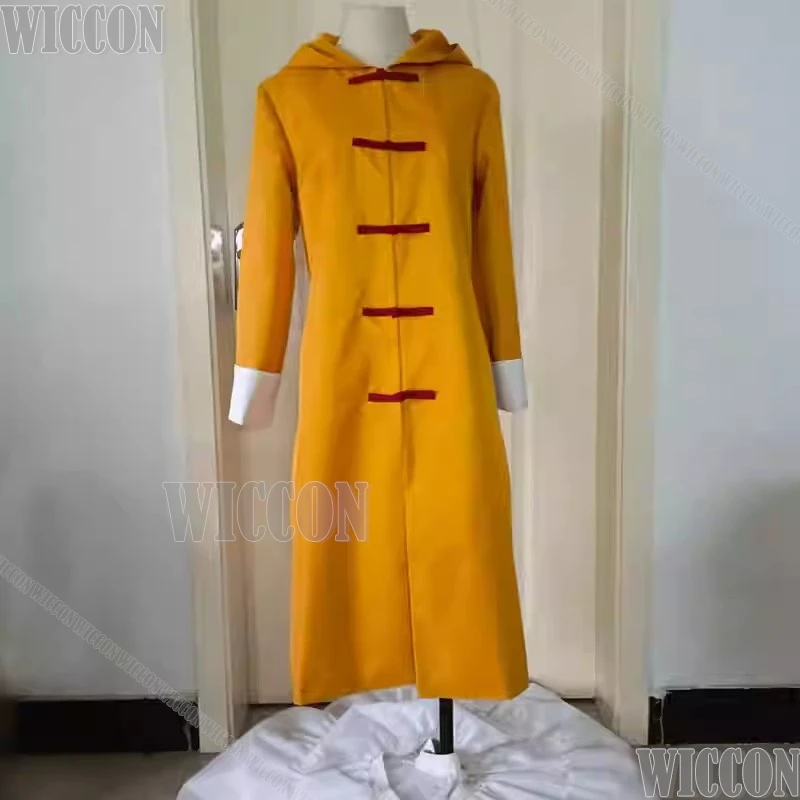 Кагура аниме Gintttaama косплей костюм рыжий желтый пальто с капюшоном зимняя одежда