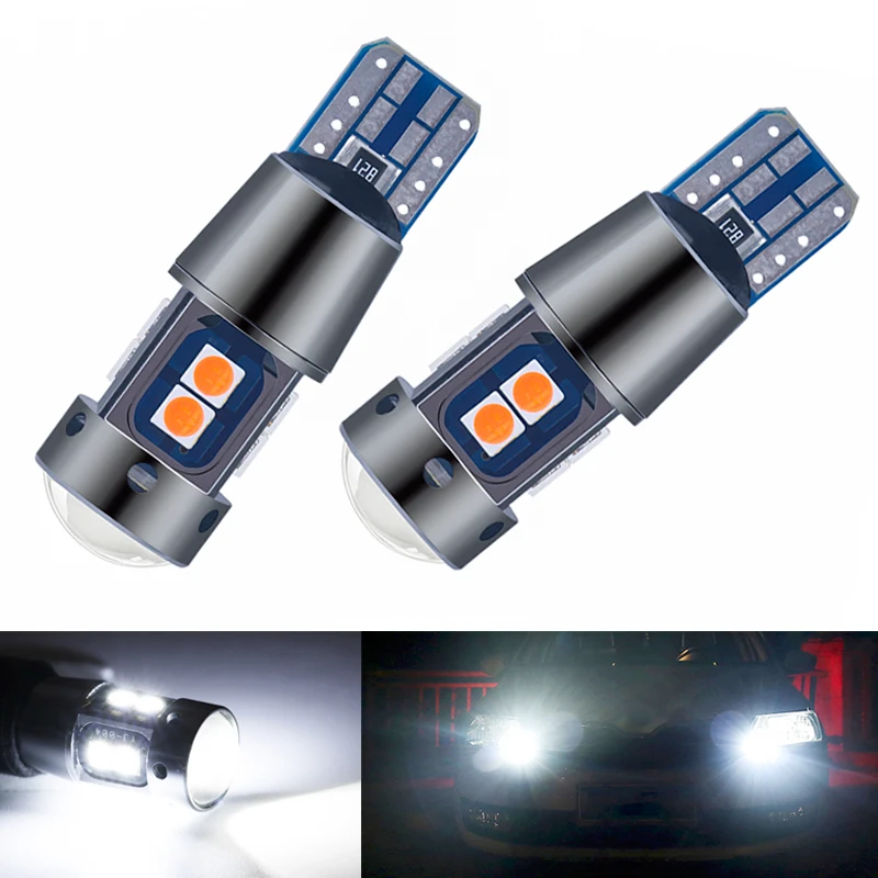 

2 шт., Автомобильные светодиодные лампы T10 W5W 12 в 10SMD 3030