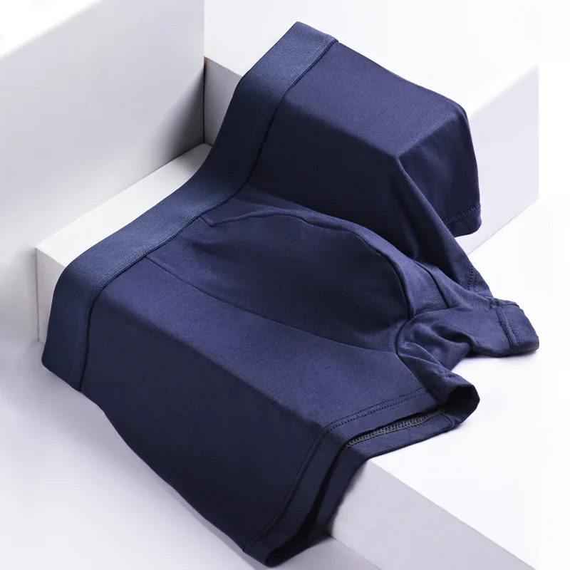 

12PCS Male High Elastic Underpants Soft Comfortable Convex Boxers Breathable Antibacterial Panties Boys' Sports Boxer Shorts