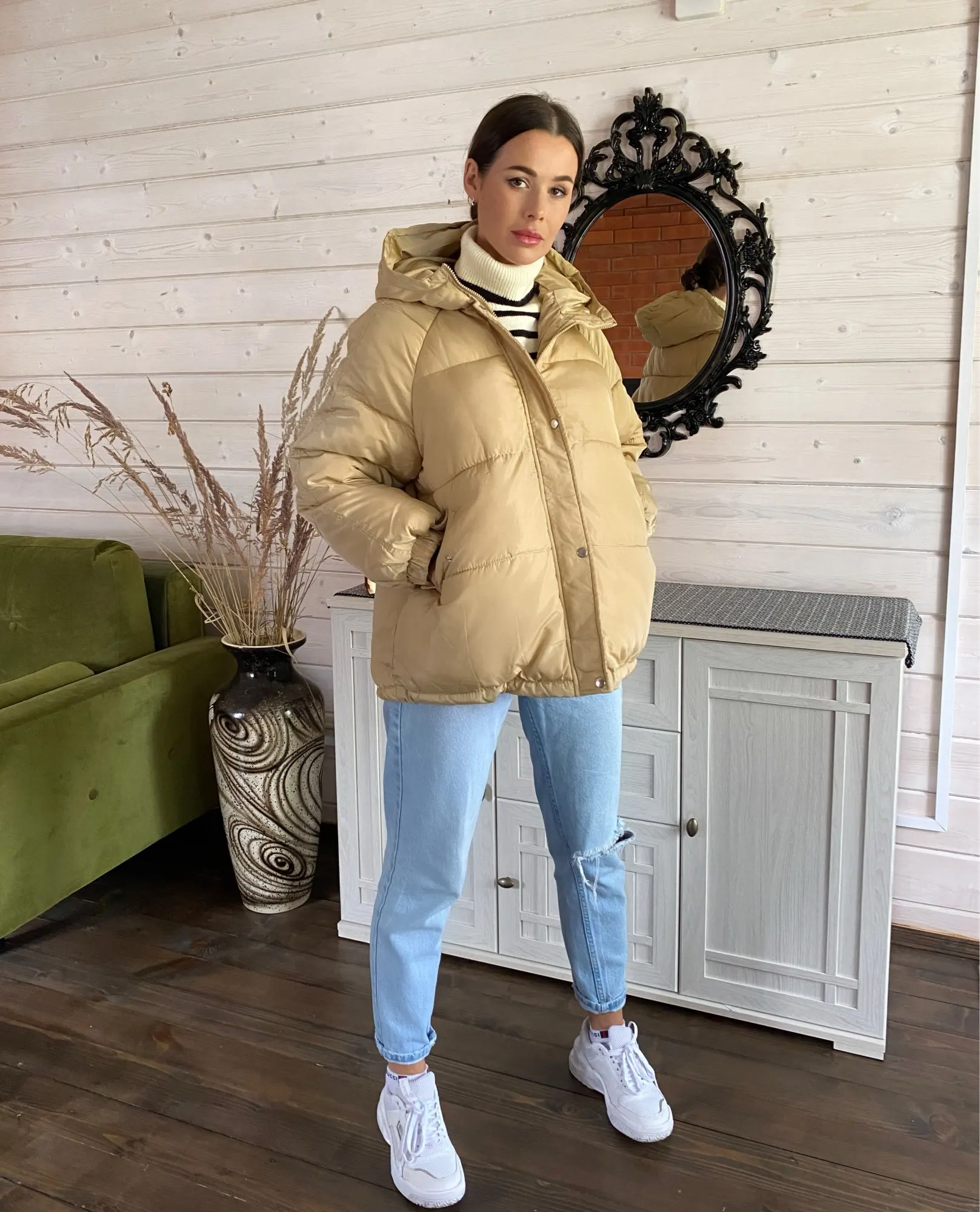 Women Short Jacket Winter Thick Hooded Cotton Padded Coats Female Korean Loose Puffer Parkas Ladies Oversize Outwear enlarge