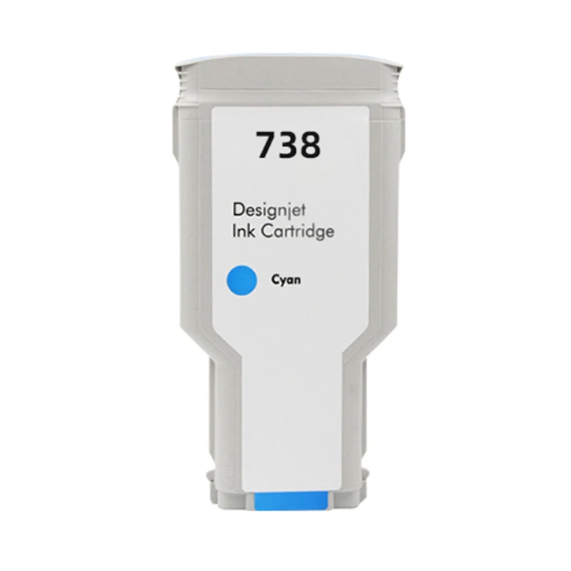 738 Совместимый картридж для чернил HP738 Ink 676M6A 676M7A 676M8A 498N8A Premium Color Inkjet HP DesignJet T950 T850
