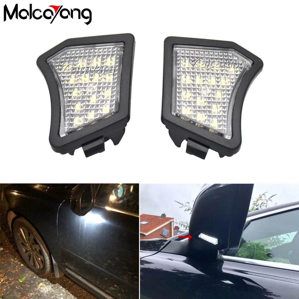 

LED Error Free Side Mirror Puddle Lamp Under Mirror Light For Volvo V40 V50 V60 V70 MK3 C70 MK2 XC90 XC70 XC60 Jaguar XJ XK XF