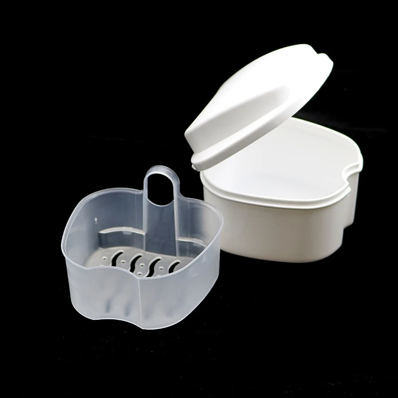 Коробка для зубных протезов ухода за полостью рта чехол искусственная кожа с